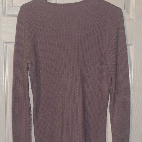 Women's Ribbed Button-Up Sweater - Picture 2 of 2